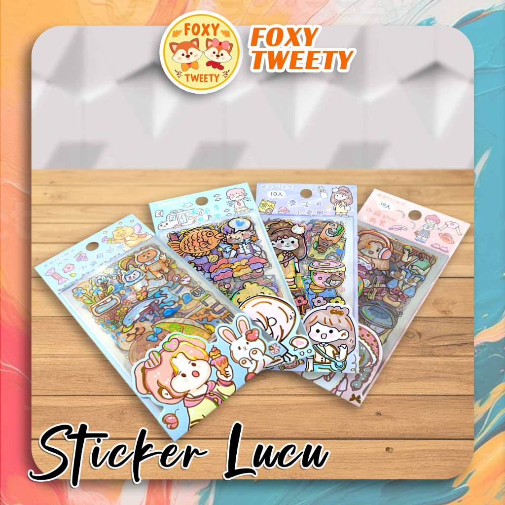 

STICKER ANAK LUCU TRANSPARANT - 1078