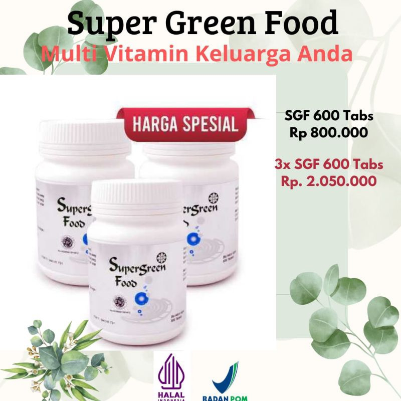 Supergreen Food Vitamin Mata Minus Perpaduan Dari Alga Chlorella Sorokiniana & Alga Spirulina Platen