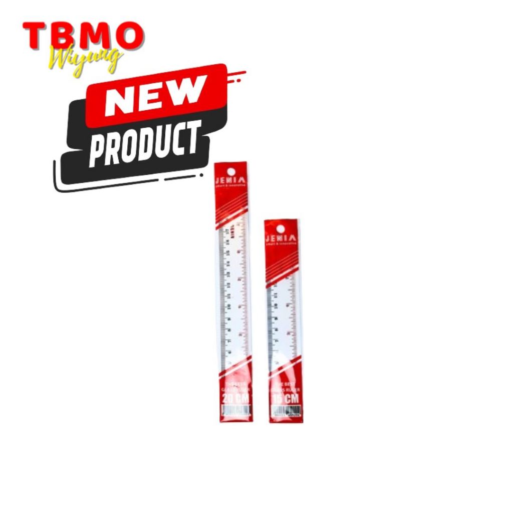 

Tbmo Penggaris Jenia 20cm Bening