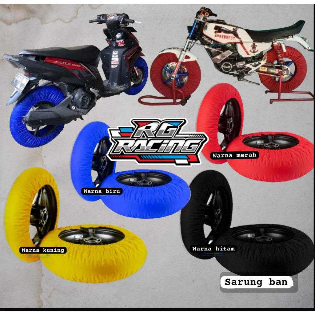 master619 Sarung Ban Motor Ring 14 Cover Ban Motor Road Race Superbike Supermoto Anti Air Compatible
