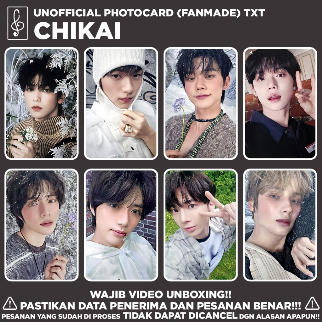 [TXT]CHIKAI PHOTOCARD UNOFFICIAL