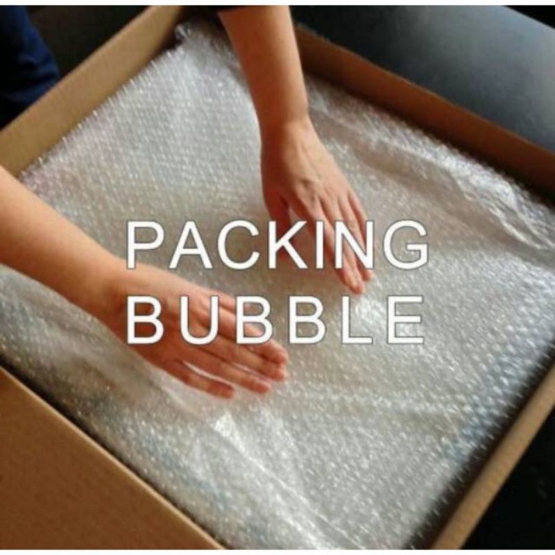 

TAMBAHAN BUBBLE WRAP LEBIH TEBAL AGAR PAKET LEBIH AMAN