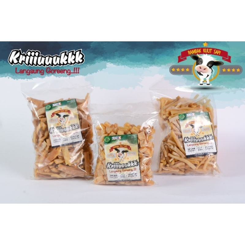 RAMBAK KULIT SAPI MENTAH 1 Kg / KRUPUK KULIT SAPI MENTAH / DOROKDOK / JANGEK / RAMBAK SAYUR