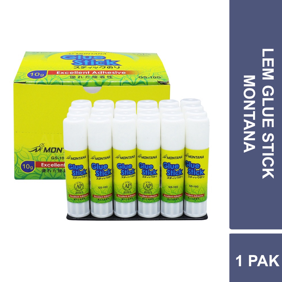 

LEM KERTAS GLUE STICK MONTANA GS1 24 PCS KODE P9R3