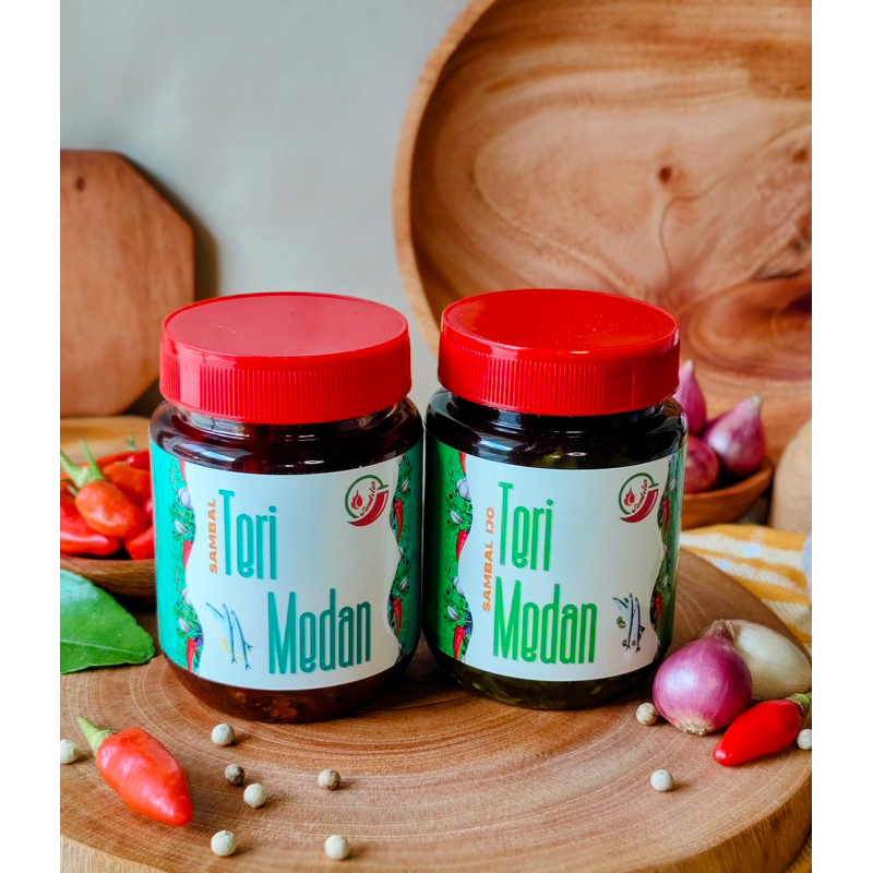 

paket 2 sambel nikmat teri!! sambel ijo dan merah teri