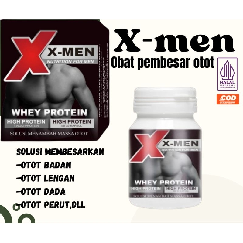 Promo X men obat pembesar otot Whey Protein: Untuk mendukung pemulihan dan pertumbuhan otot setelah 