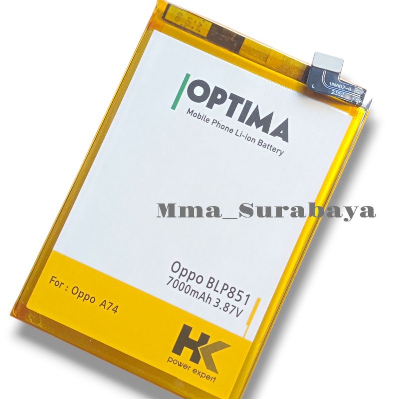 baterai HK OPP a95 4g  a75 4G blp 851 blp-851 battery double IC