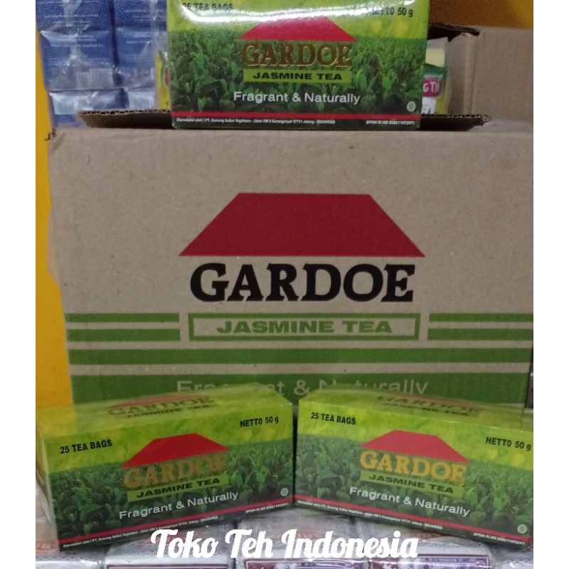 

Teh Gardoe Celup Jasmine Tea 1 Karton (isi 24 dus @50 gram)