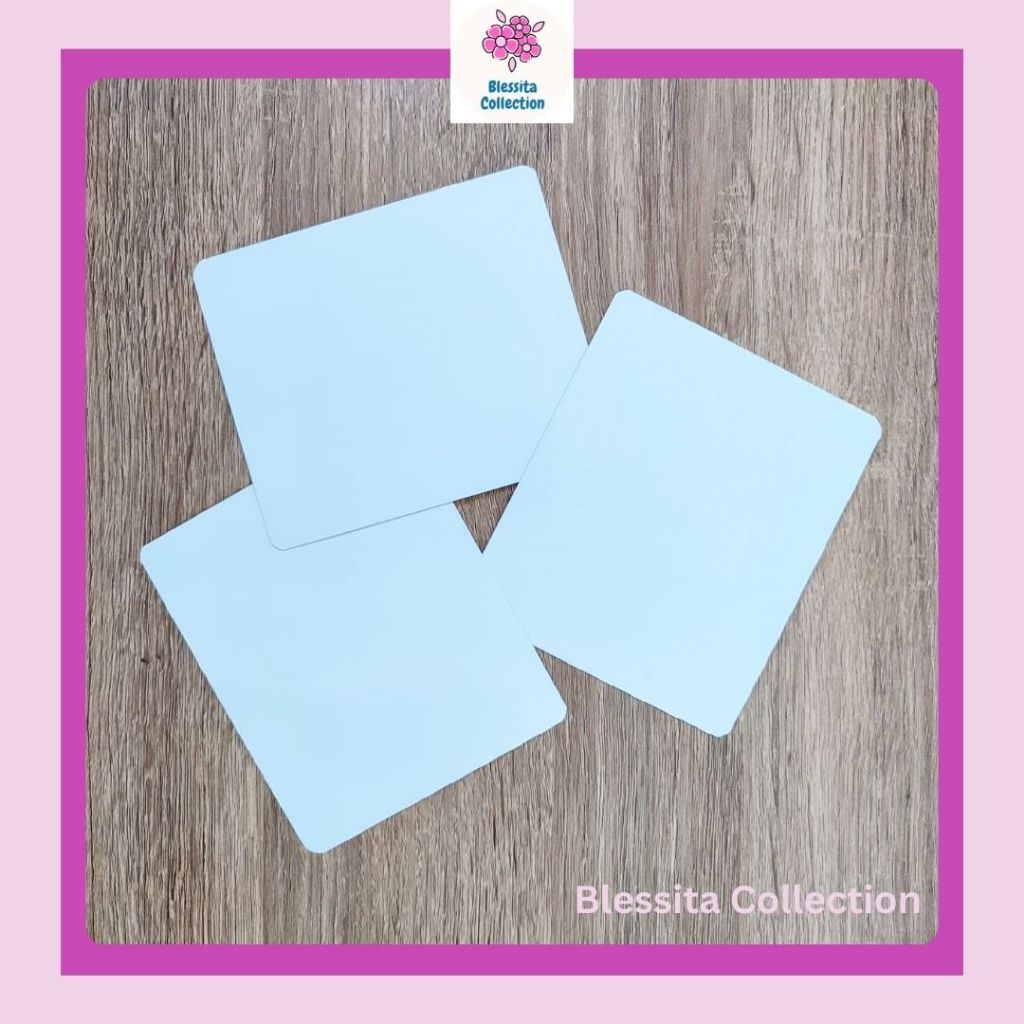 

BC Kertas / Kartu Putih Polos Bisa Ditulis Ulang Spidol Wipe and Clean