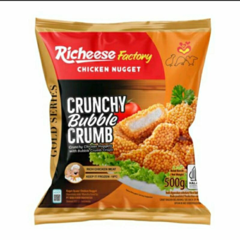 

Richeese Faktory Crunchy Bubble Crumbs Chiken Nugget 500gr