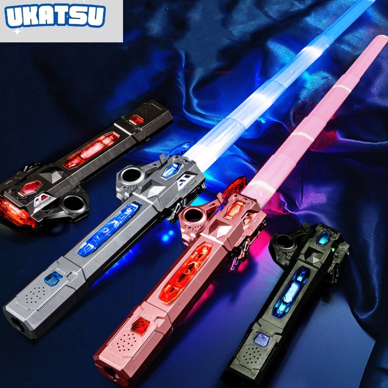 KODE X23Q Mainan Anak Lightsaber Star Wars 2in1 7 Warna Lampu Laser Dengan Konektor Suara  Mainan Pe