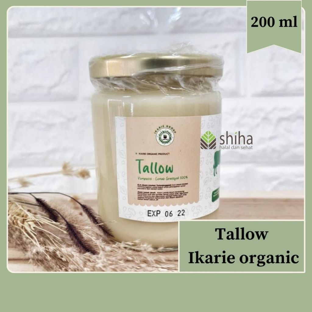 

Tallow Grassfed 200ml - Ikarie Organic l Lemak Sapi - Warung Shiha