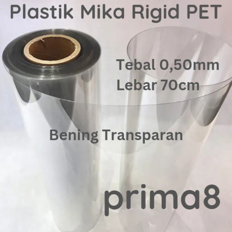 

GEBYAR PROMO Plastik Mika Kaku Rigid PET Clear Bening 5 5 5 mm Lebar 7cm Tutup Hantaran Seserahan Sourvenir Meteran