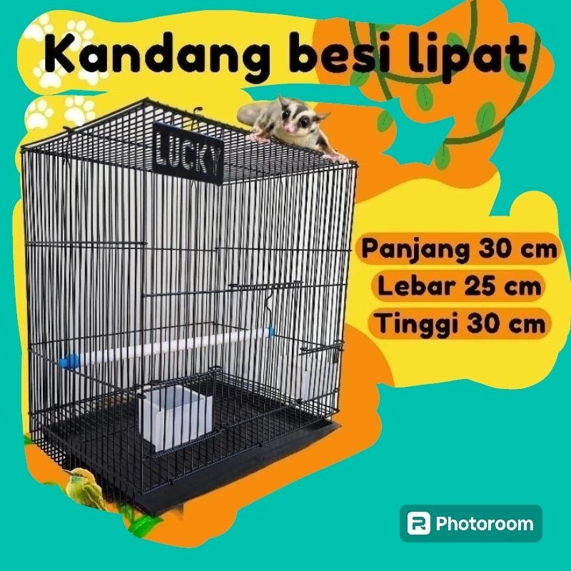 Lucky kandang besi lipat size S