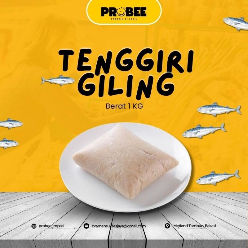 

Tenggiri Giling 1kg/Daging Ikan Tenggiri Giling 1kg/Ikan Tenggiri Giling Super 1Kg