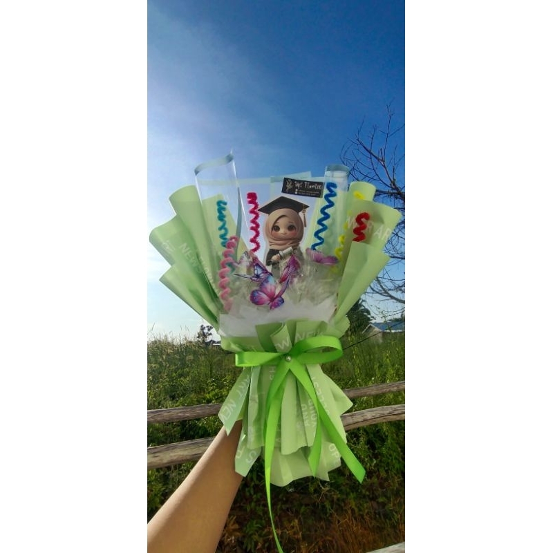 

Buket Toper Dengan Lampu