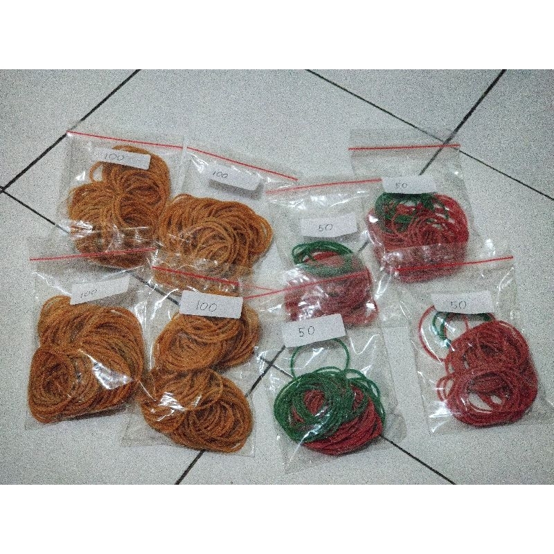 

Karet Gelang / Karet Pentil 1 Pack isi 100