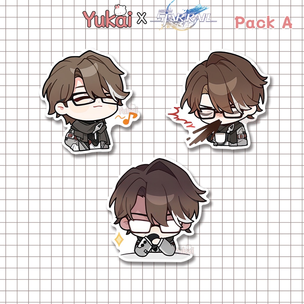 

Stiker Pack Welt Honkai Star Rail (HSR) Premium, Sticker Anime Waterproof