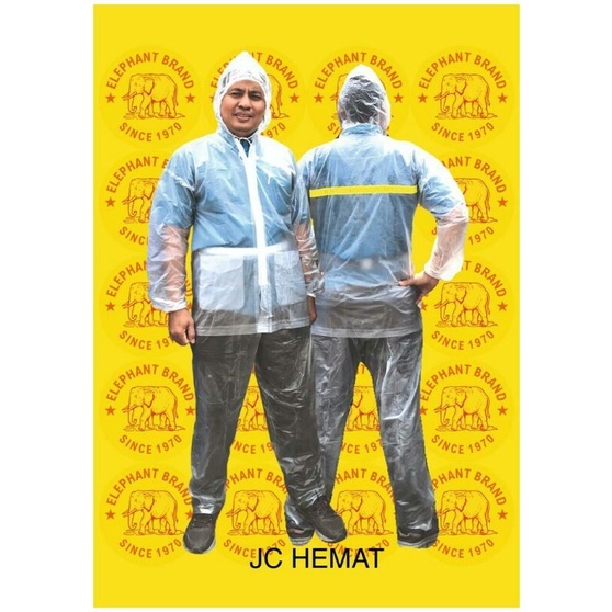 FREE ONGKIR JAS HUJAN ELEPHANT BRAND HEMAT - MANTEL JAKET CELANA ORIGINAL