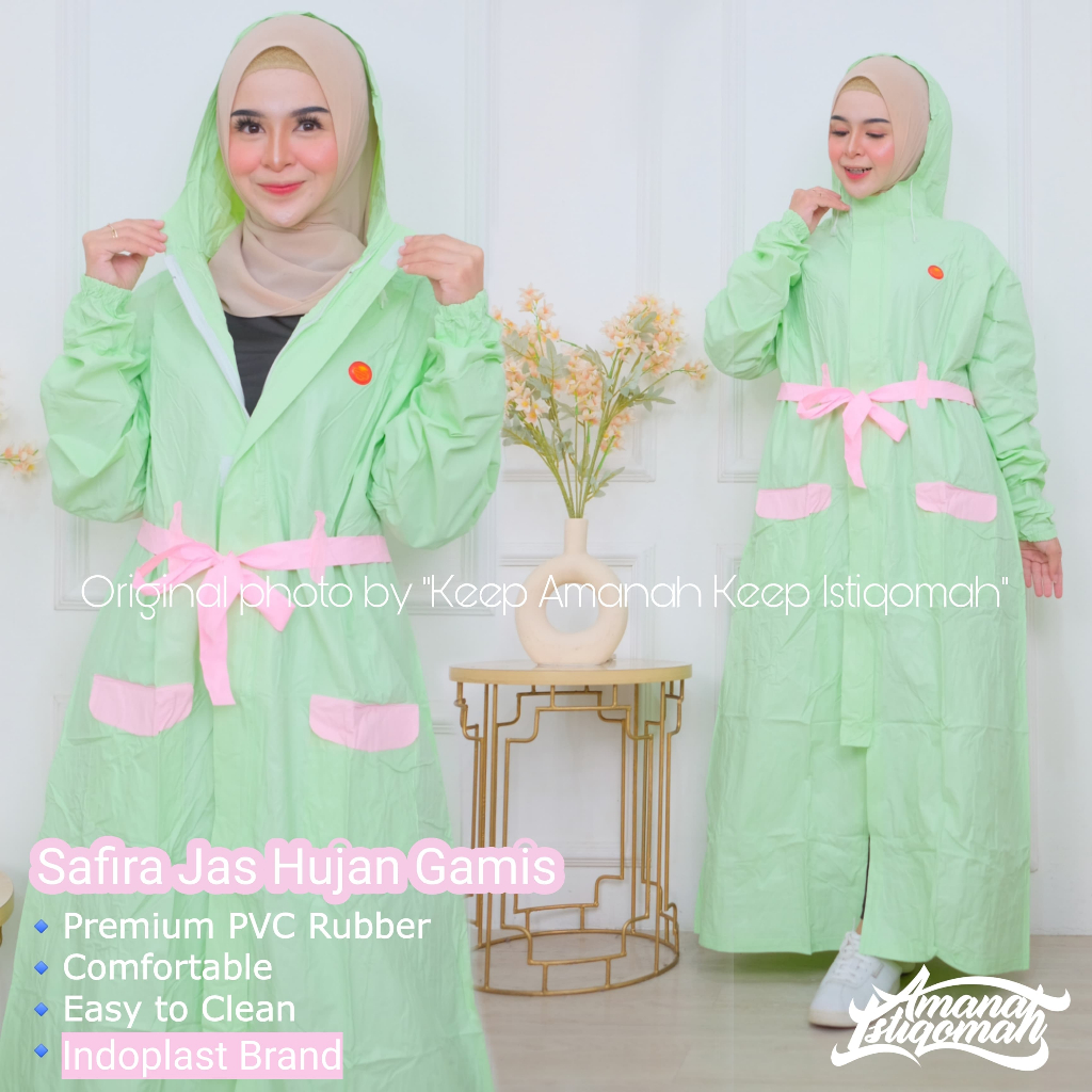 Safira Jas Hujan Gamis Mantol Gamis PVC