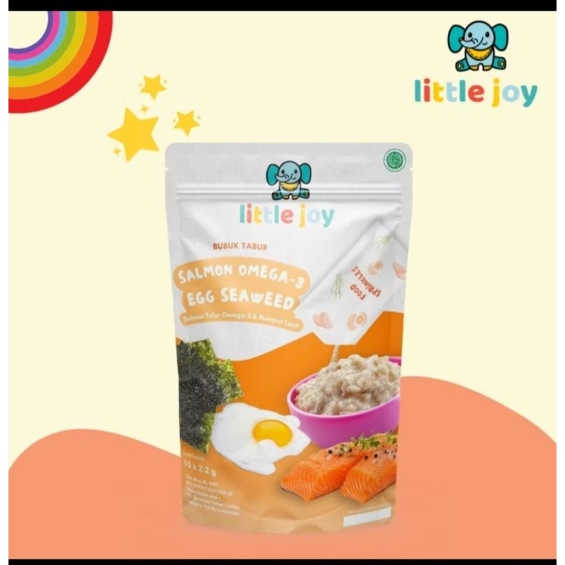 

LITTLE JOY BUMBU TABUR MPASI SALMON & SEAWEED / BEAN CHEESE & BEEF (10SACHET)