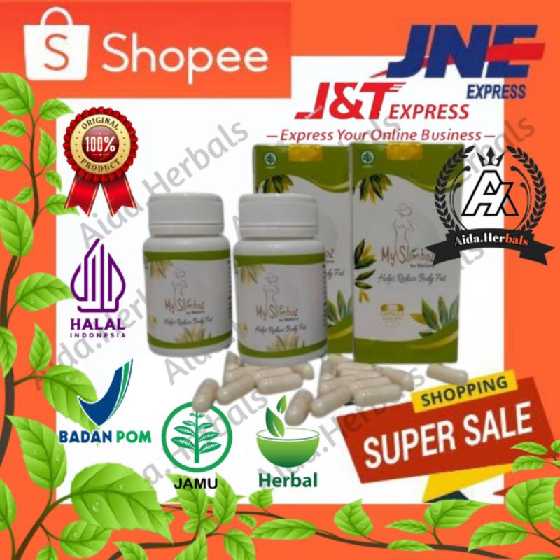 My Slimboz Original Asli Herbal Obat Diet Penurun Berat Badan Original 100%