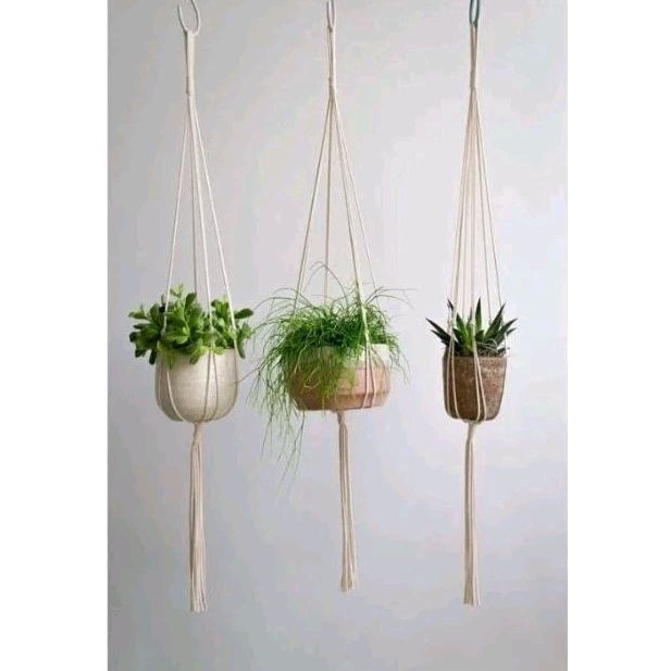 LANGSUNG KIRIM Pot Gantung Macrame Macrame Pot Gantung