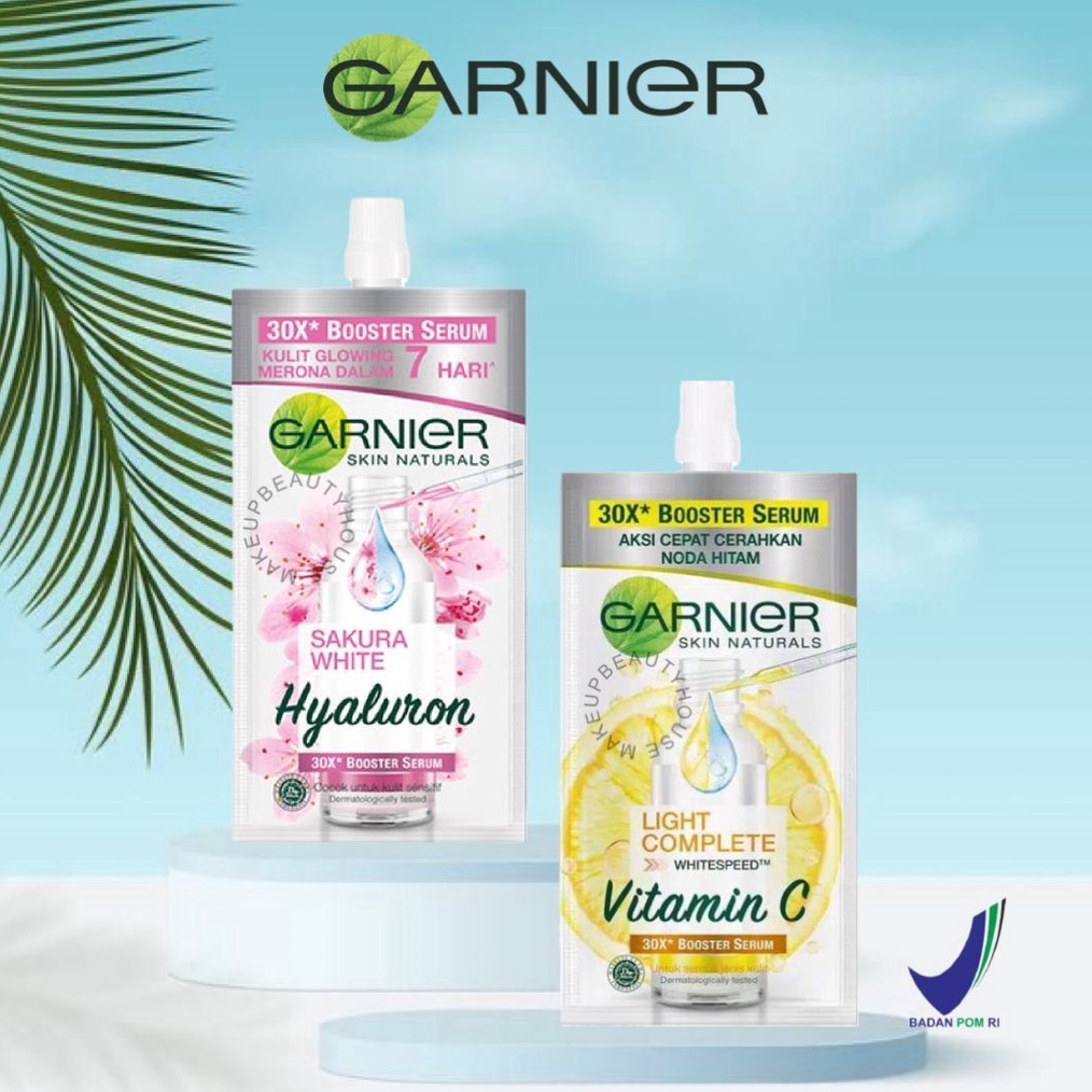 LIMITLESS GARNIER Light Complete Vitamin C 3x  Sakura White Hyaluron 3x Booster Serum 75ml 3ml