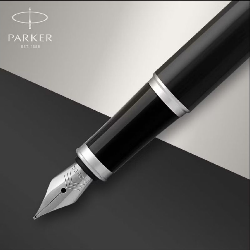 

Fountain Pen Parker ORIGINAL PRODUCT Im New Black Chrome Trim Clip Silver