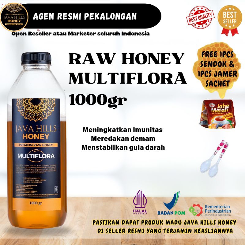 

JAVAHILLS HONEY MADU MULTIFLORA RAW HONEY MURNI ASLI PREMIUM 1000GR