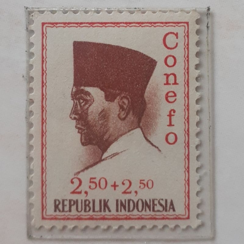 

Perangko Indonesia Presiden Soekarno Conefo Tahun 1965 Rp 2.50+2.50