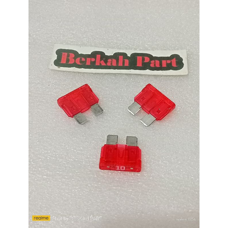 Original sikring / sekring tancap Besar 10A motor dan mobil