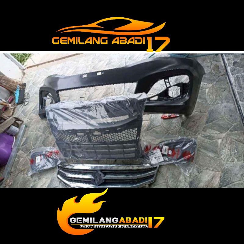 bumper gril ram set ertiga 2016 2017 bemper ram baru gril copotan
