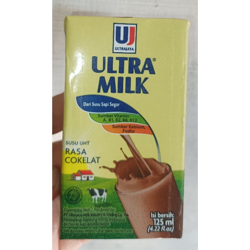 

Ultra Milk Susu UHT Cokelat 125 ml