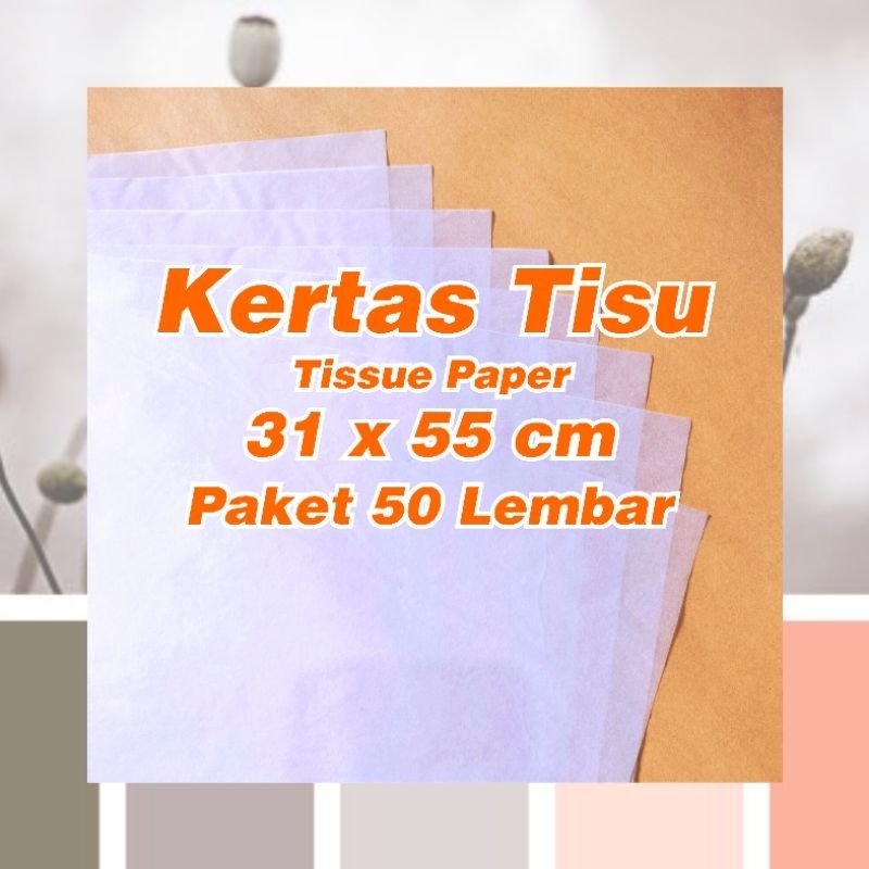 

kertas tisu packing ukuran 31x50 kertas packing olshop 1gulung 50 lembar