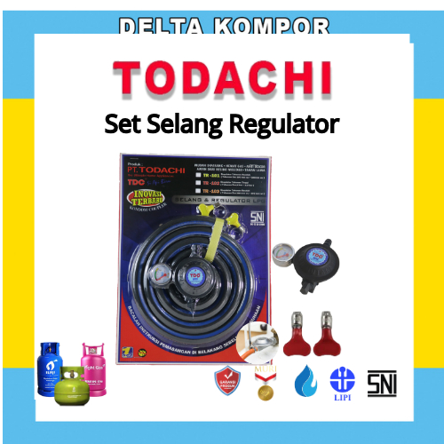 Delta Set selang Regulator Todachi Zink Alloy Premium High Quality
