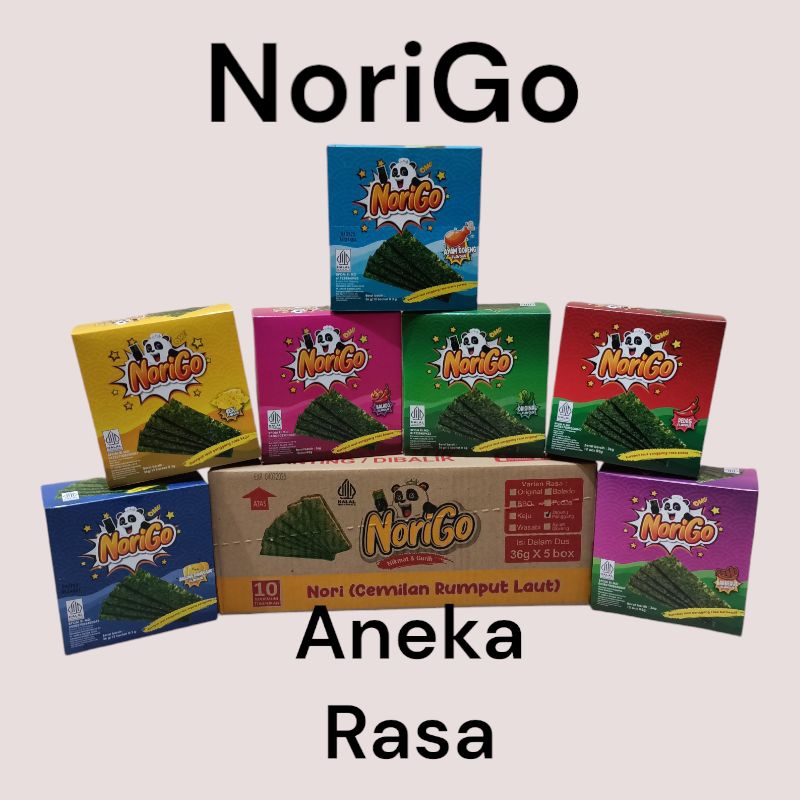 

NORIGO Rumput Laut Panggang Crispy Seaweed All Varian 4gr [12 sachet/box]