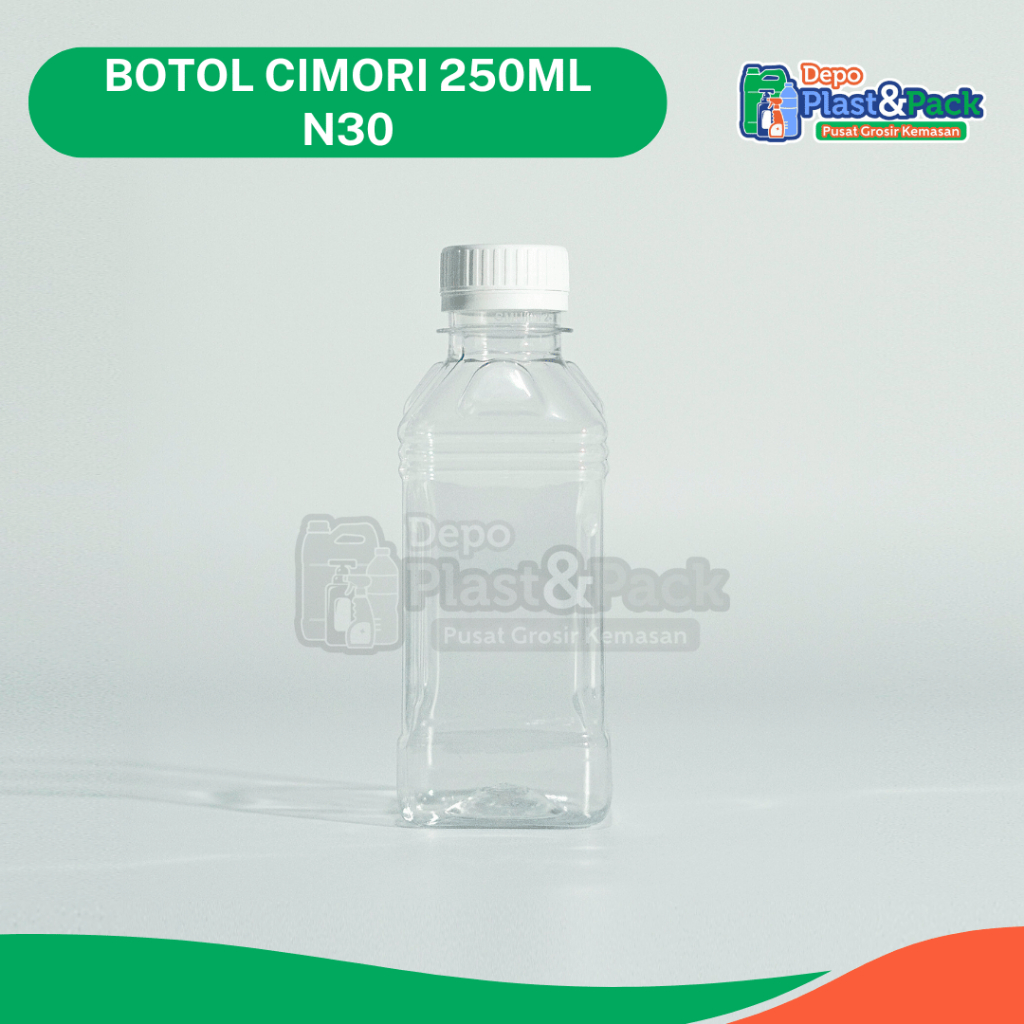 Botol Cimori 250ml N30 - botol kemasan minuman cimori, minuman susu, minuman jelly, botol plastik lu