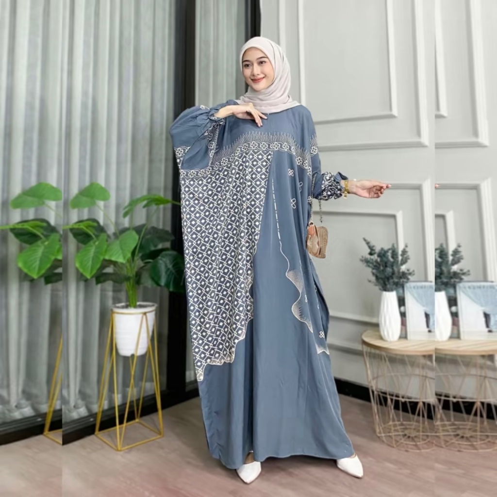 Kaftan Pekalongan Rayon Batik Busui Super Jumbo