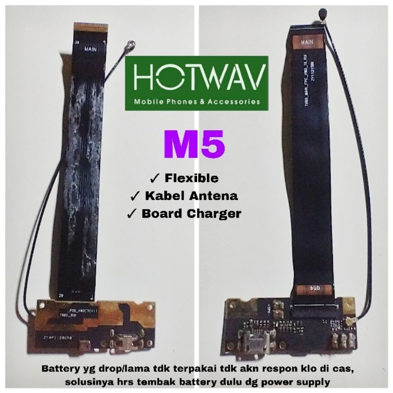 hotwav m5 papan pcb charger konektor cas kabel antena flexible original copotan
