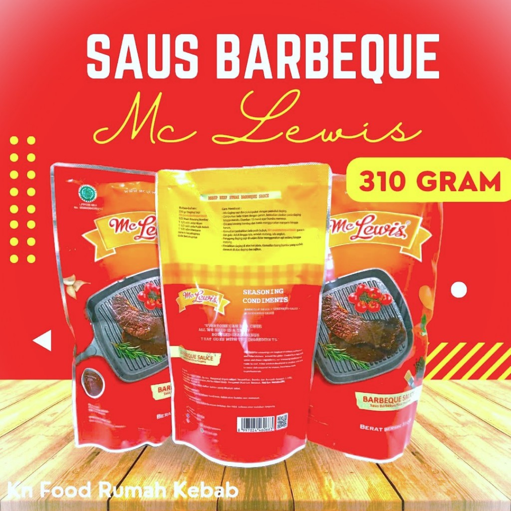 

Saus bbq barbeque barbequ mc lewis 310 gram BestSeller Saus BBQ