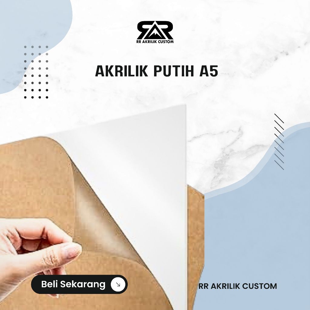 

Akrilik Lembaran A5 PUTIH