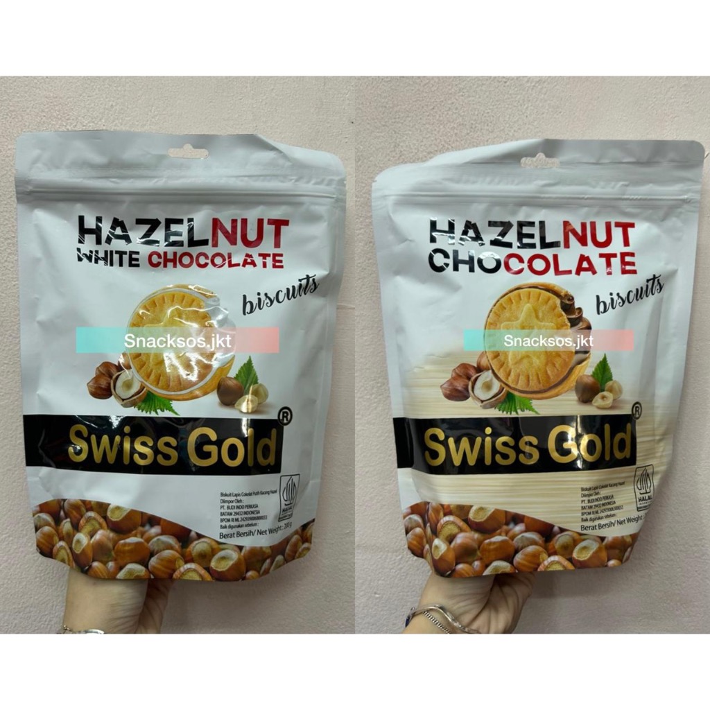 

SWISSGOLD CHOCOLATE HAZELNUT / HAZELNUT WHITE CHOCOLATE BISCUIT - SWISS GOLD