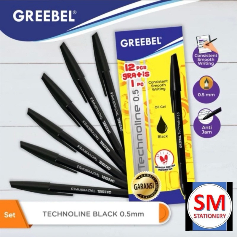 

PEN PULPEN TECHNOLINE (1 pos) BALPOINT Hitam - Biru - Merah - Merah