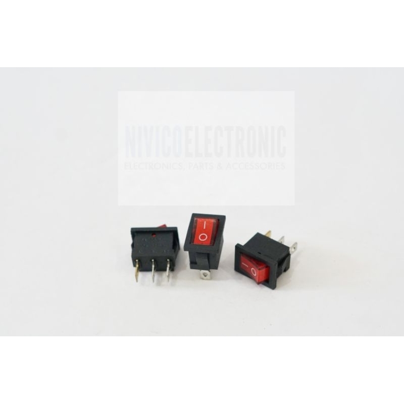 Switch Lampu 3 Pin Kecil 2x1.5cm 6A 250V/10 A 125V