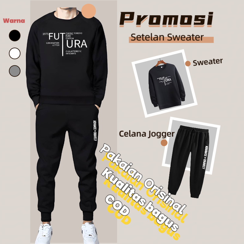 Sweater Pria SET /Hoodie Pria Olahraga rekreasi Samurai  / CELANA TRAINING SPORT OLAHRAGA IMPORT