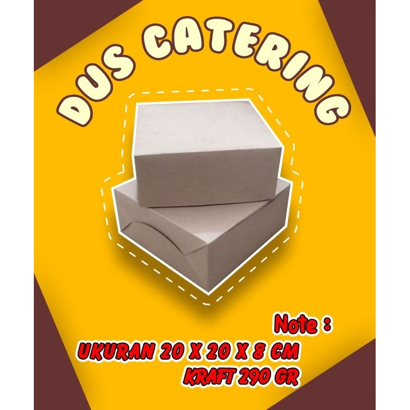 

dus catering/bahan kraft laminasi