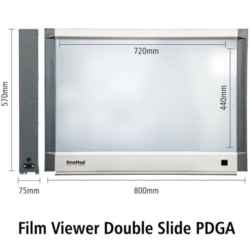 Onemed Xray Flim Viewer / Flim Viewer Double superthin Onemed / Kaca Baca Rontgen / Lampu baca Rontg