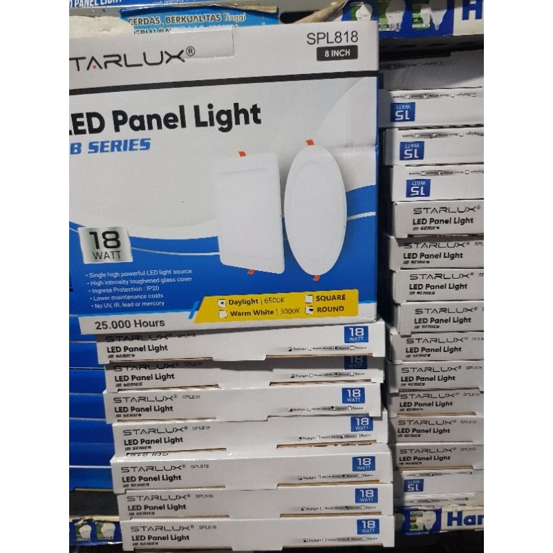 panel led  inbow starlux IB segi 6watt//12watt//18watt