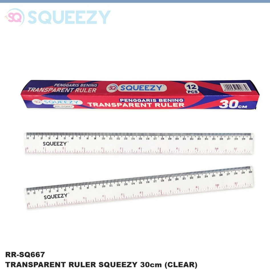 

SQUEEZY Penggaris Plastik 30cm (1pcs) khusus instant/sameday